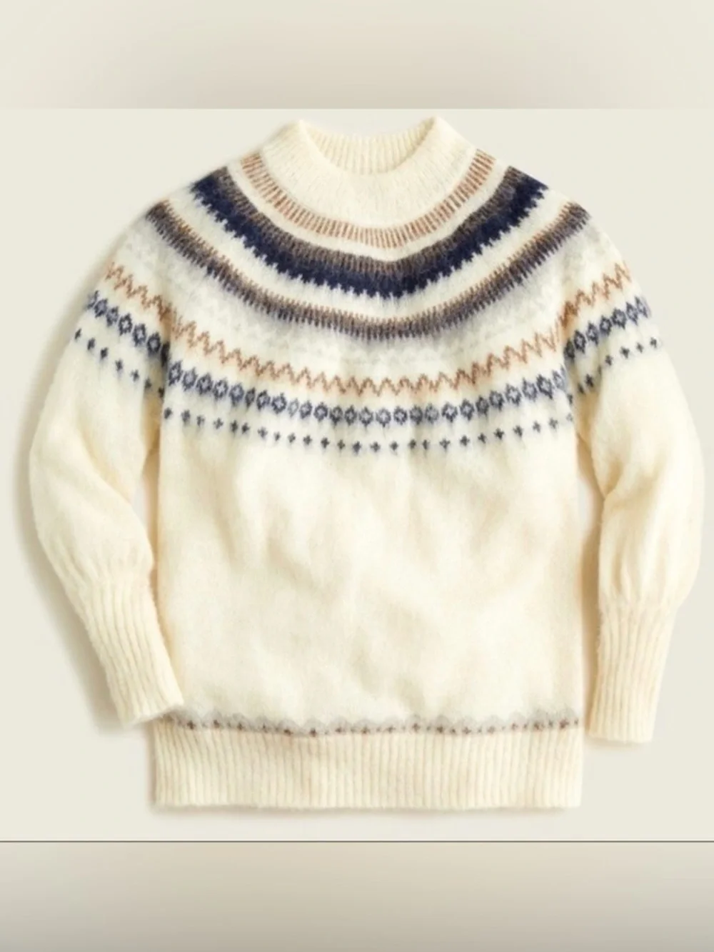 J. Crew Fair Isle Alpaca Blend Sweater